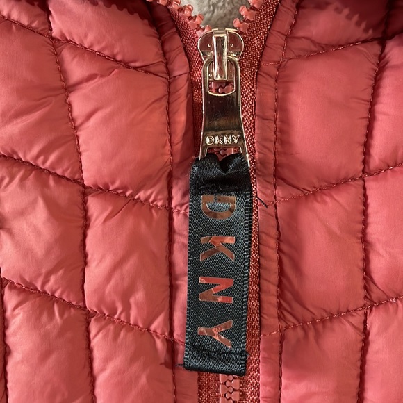 DKNY Faux Fur Lined Hooded Puffer Coat - Picture 2 of 10